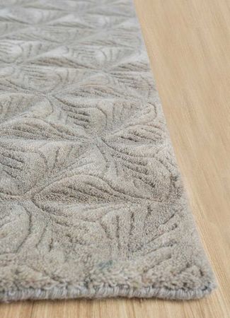 Wool Rug - 270 x 180 cm - silver