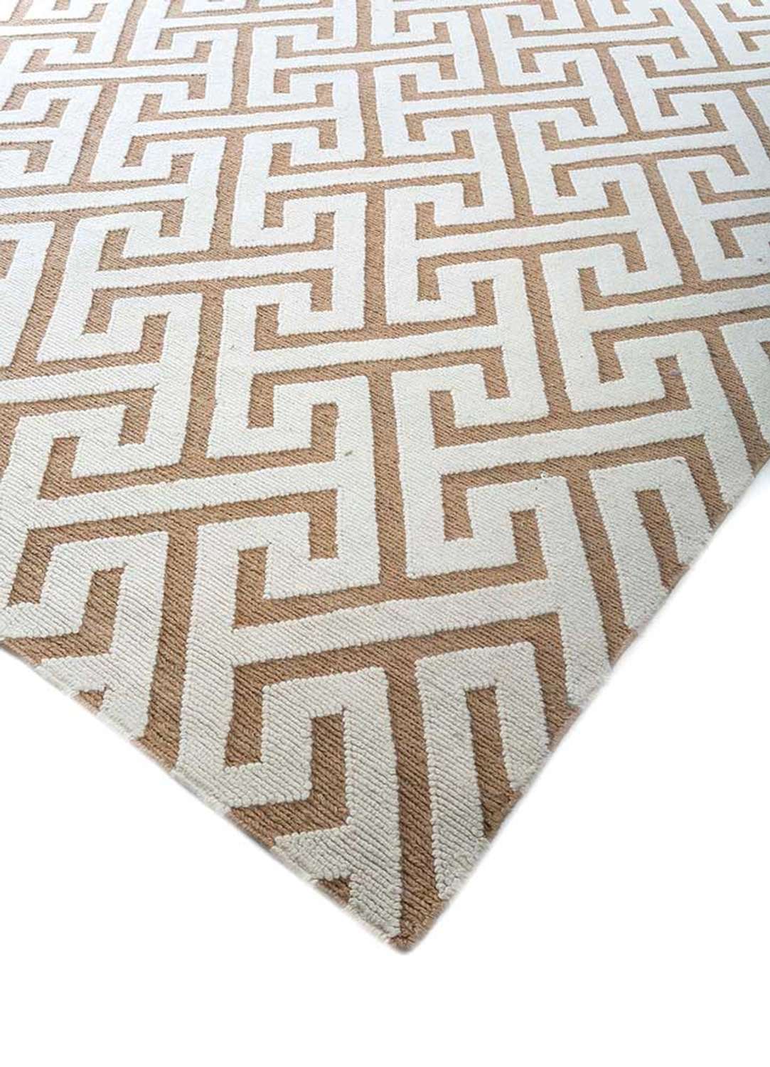 Wool Rug square  - 465 x 390 cm - dark beige