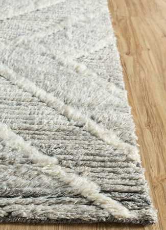 Wool Rug - 300 x 200 cm - light grey