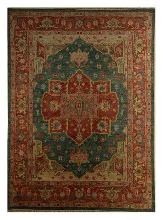 Wool Rug - 300 x 200 cm - red