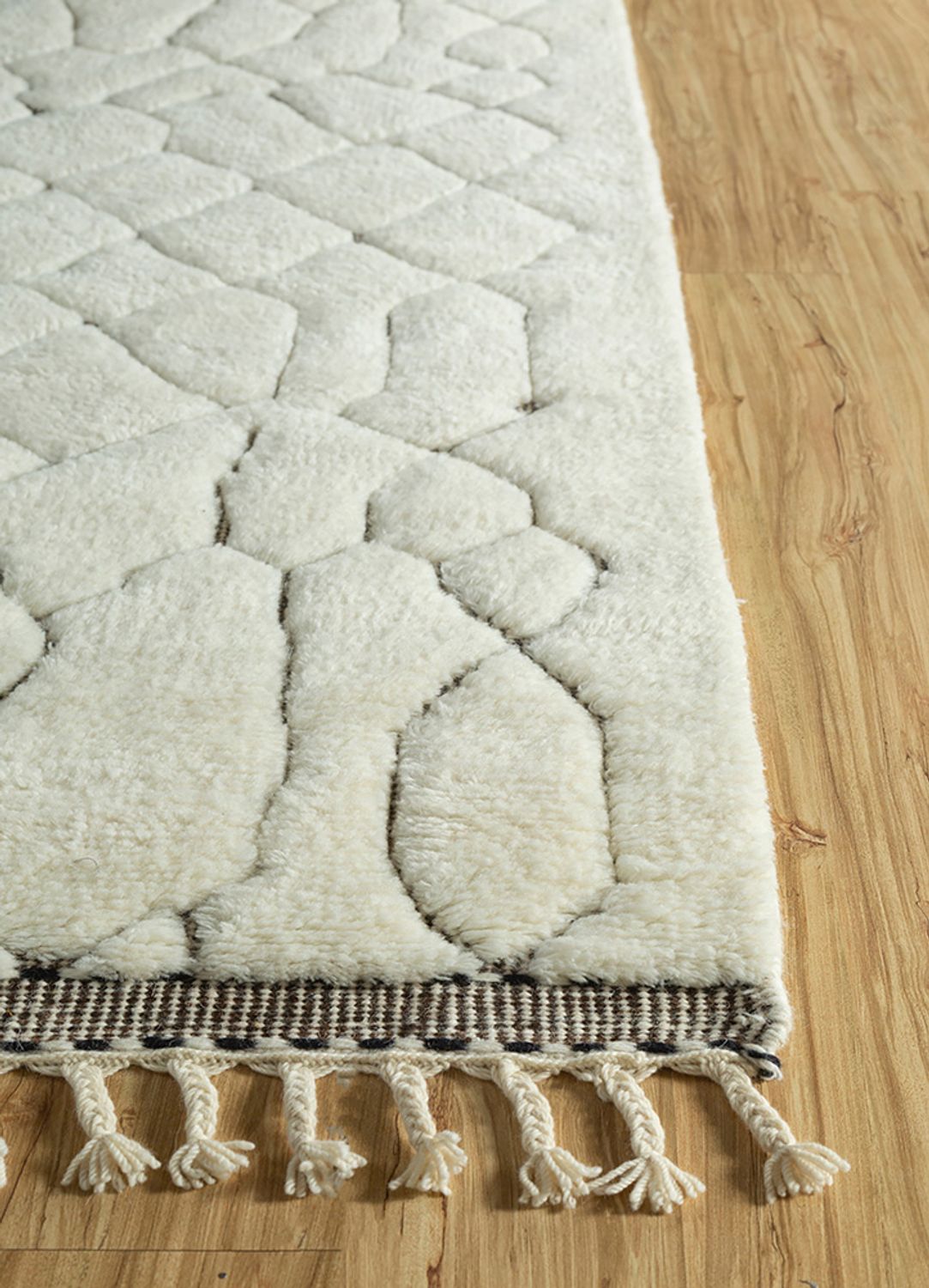 Wool Rug - 300 x 200 cm - white