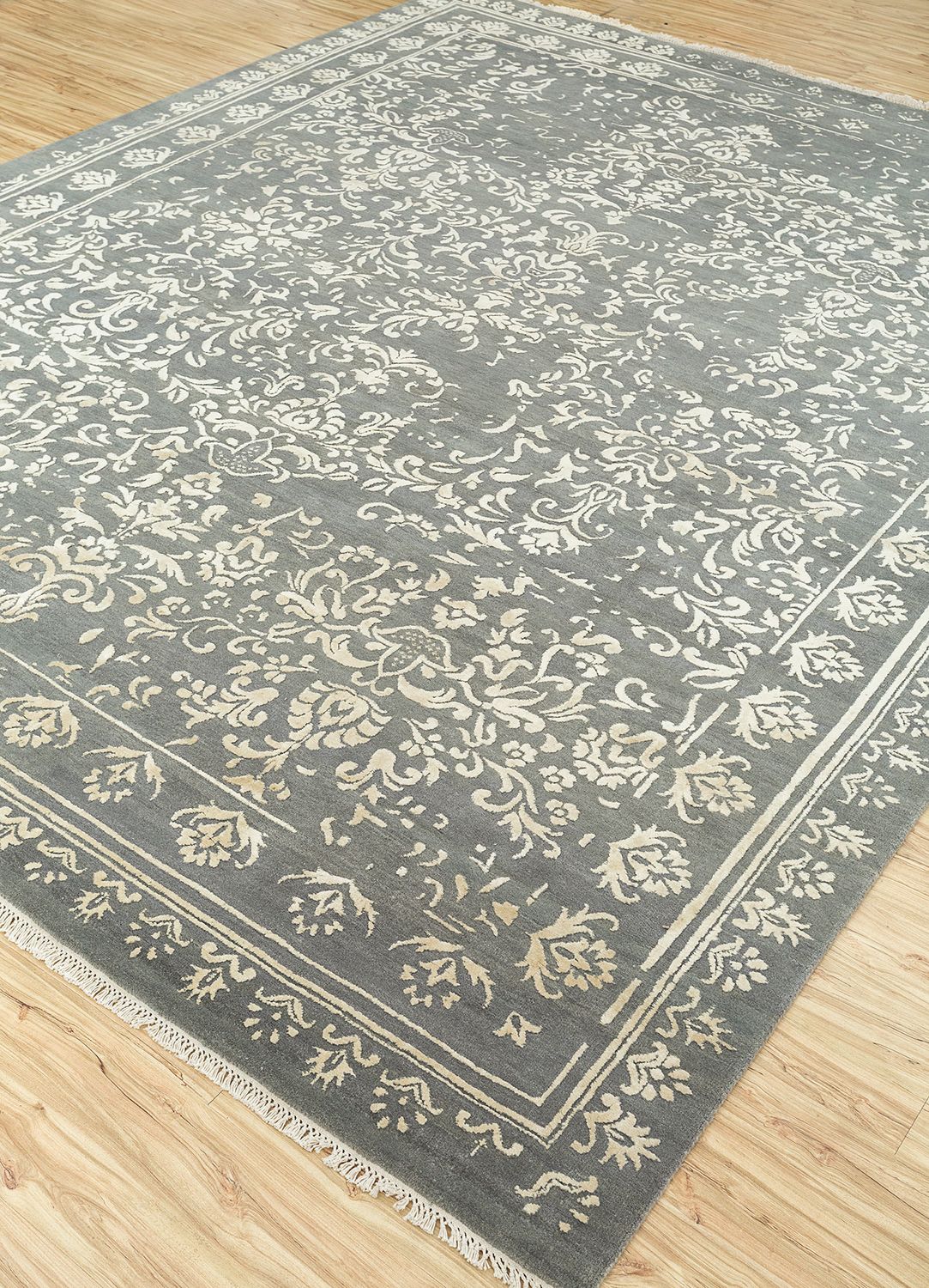 Wool Rug - 300 x 240 cm - grey