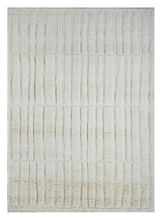 Wool Rug - 180 x 120 cm - light grey