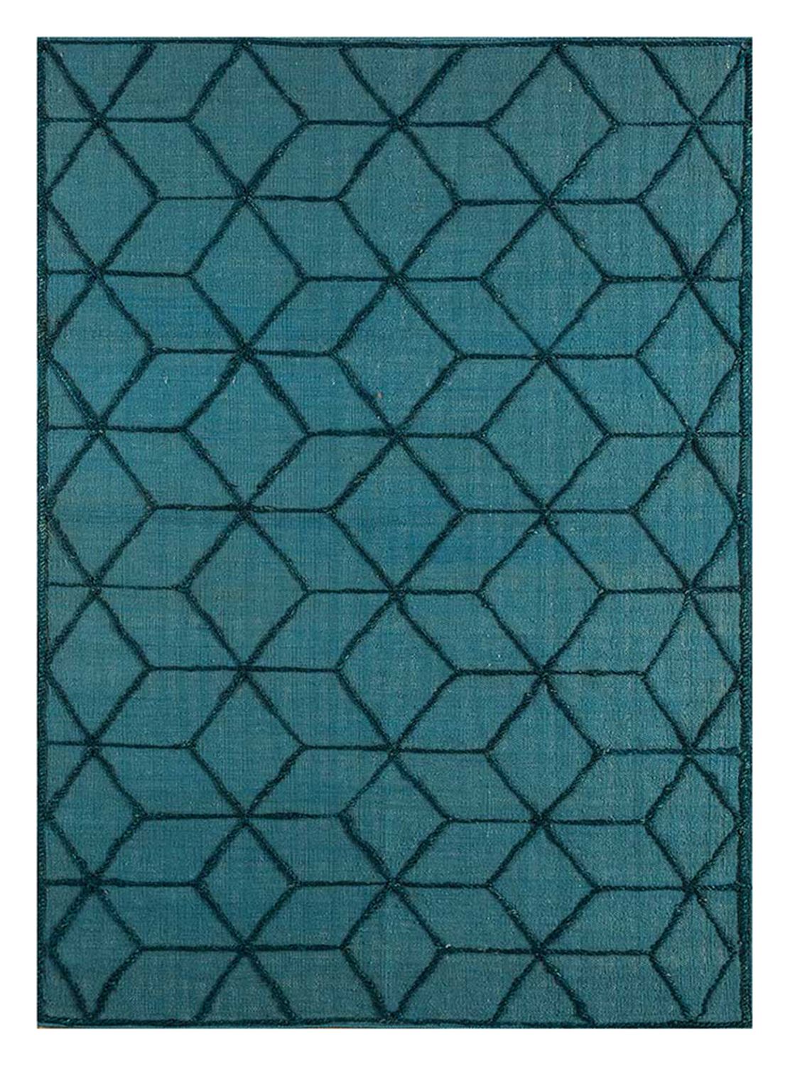 Wool Rug - 240 x 150 cm - sea blue