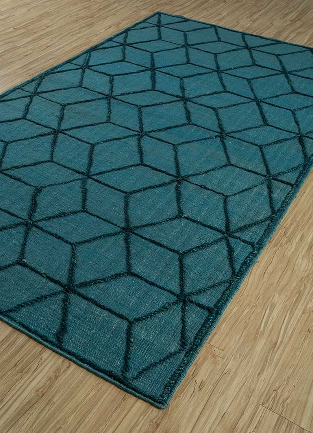 Wool Rug - 240 x 150 cm - sea blue