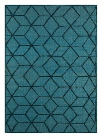 Wool Rug - 240 x 150 cm - sea blue