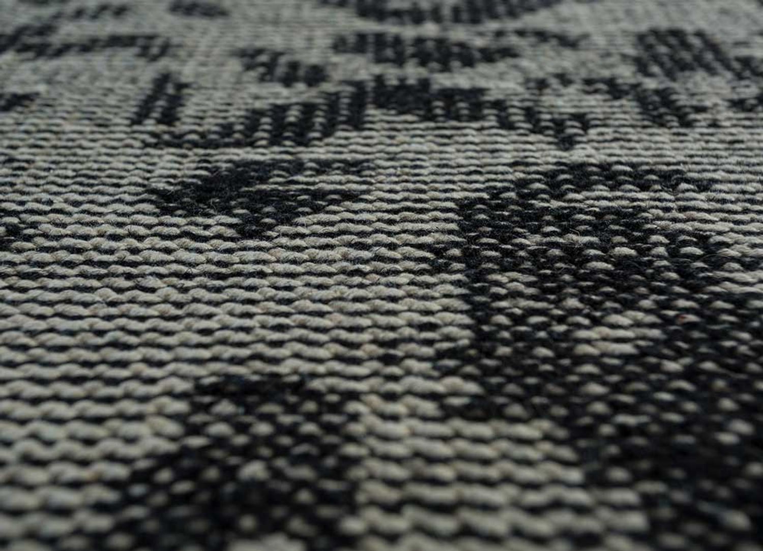 Wool Rug - 300 x 150 cm - dark grey