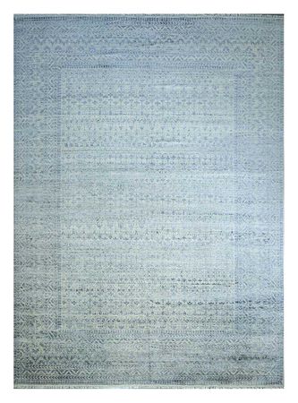 Wool Rug - 435 x 360 cm - light blue