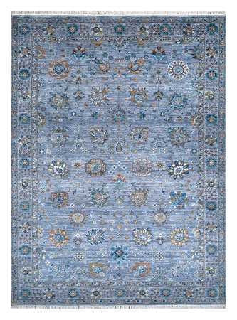 Wool Rug - 270 x 180 cm - blue