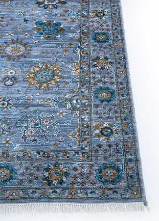 Wool Rug - 270 x 180 cm - blue