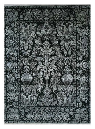 Wool Rug - 360 x 270 cm - black green