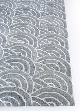 Wool Rug - 240 x 150 cm - grey