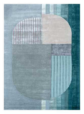 Wool Rug - 360 x 270 cm - blue