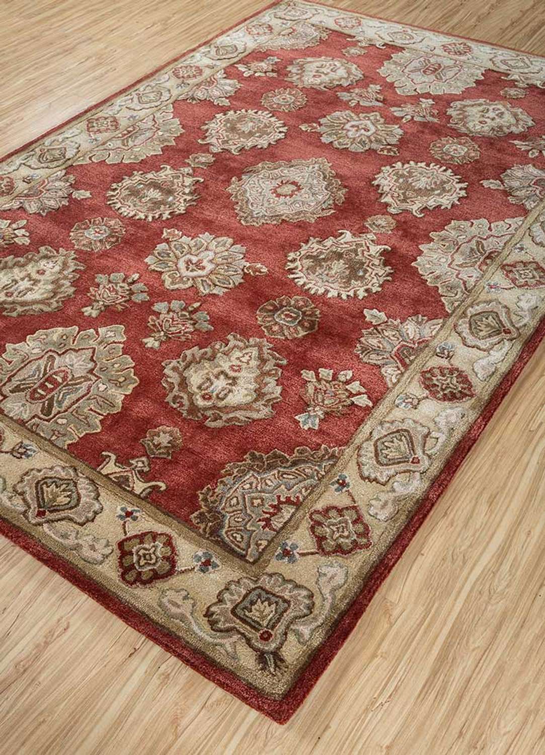 Wool Rug - 270 x 180 cm - light red