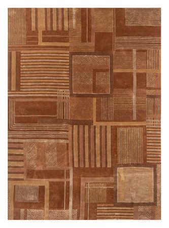 Designer Rug - 287 x 230 cm - brown