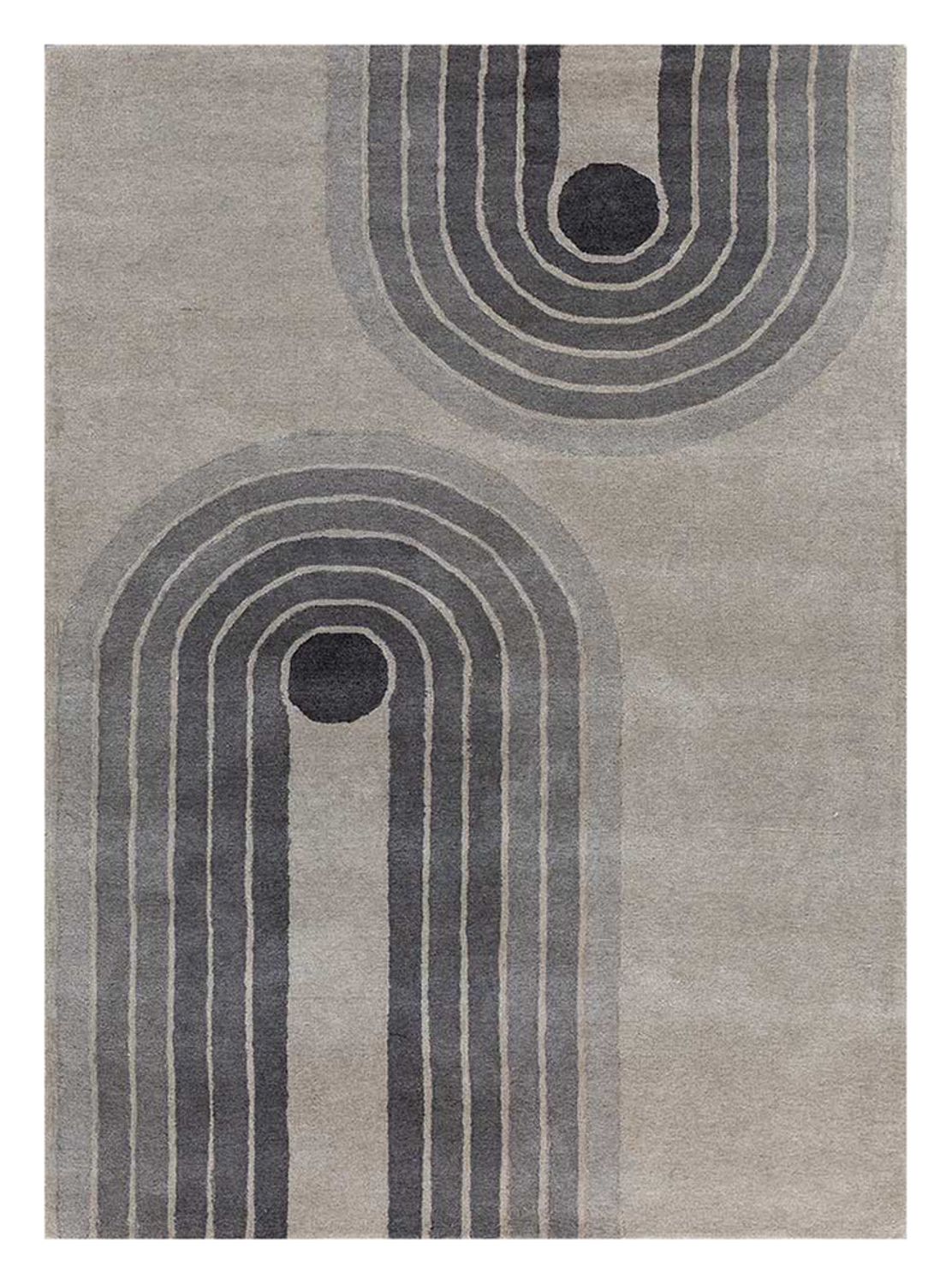 Wool Rug - 240 x 150 cm - grey