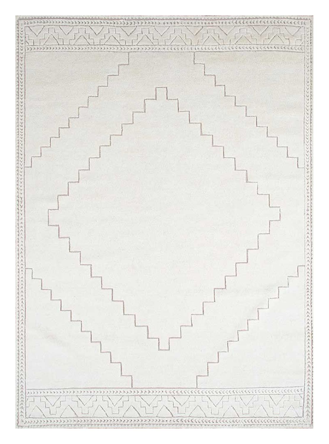 Wool Rug - 300 x 255 cm - light grey