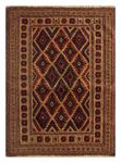 Oriental Rug square  - 120 x 120 cm - dark chocolate