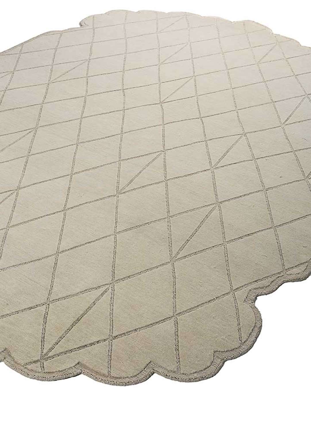 Wool Rug other shape  - 300 x 200 cm - light grey