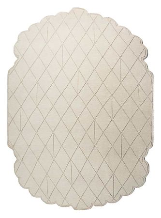 Wool Rug other shape  - 300 x 200 cm - light grey