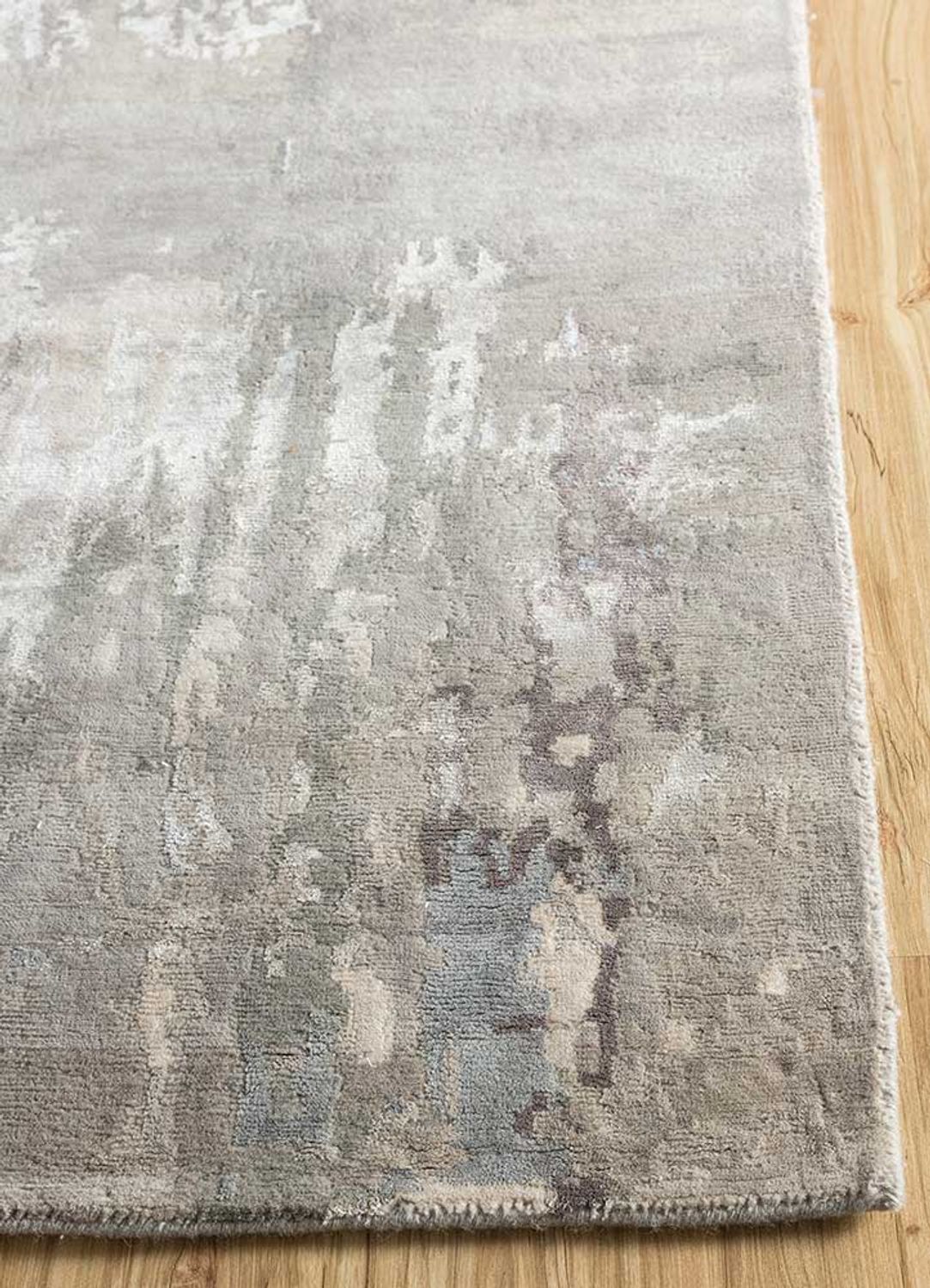 Runner Wool Rug - 300 x 120 cm - grey