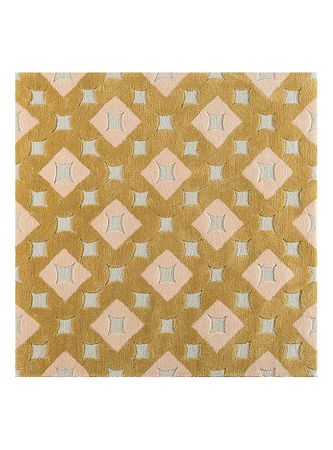 Wool Rug square  - 180 x 180 cm - multicolored