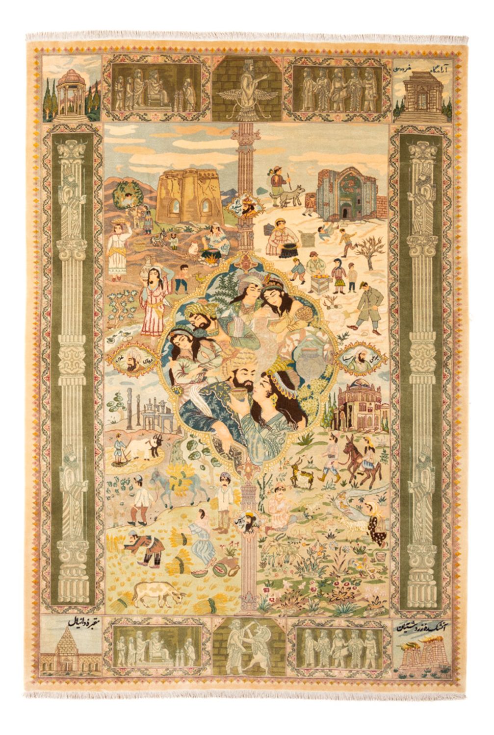 Perser Rug - Tabriz - Royal - 263 x 175 cm - multicolored