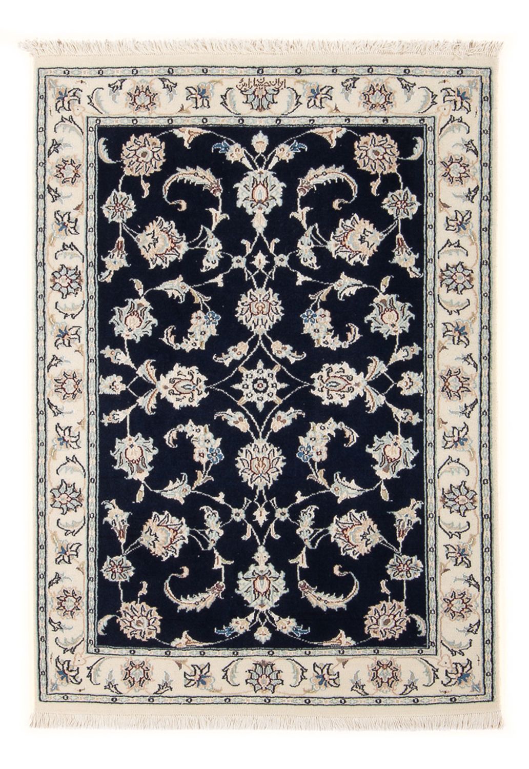 Perser Rug - Nain - Premium - 116 x 80 cm - dark blue