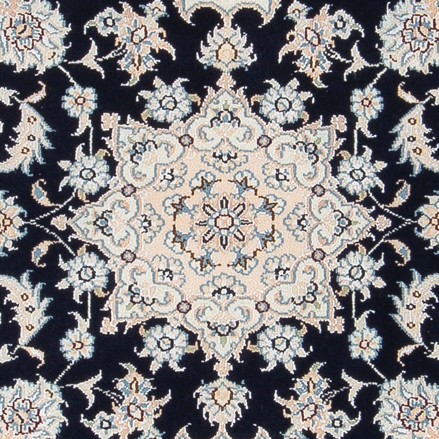 Perser Rug - Nain - Premium - 123 x 83 cm - dark blue