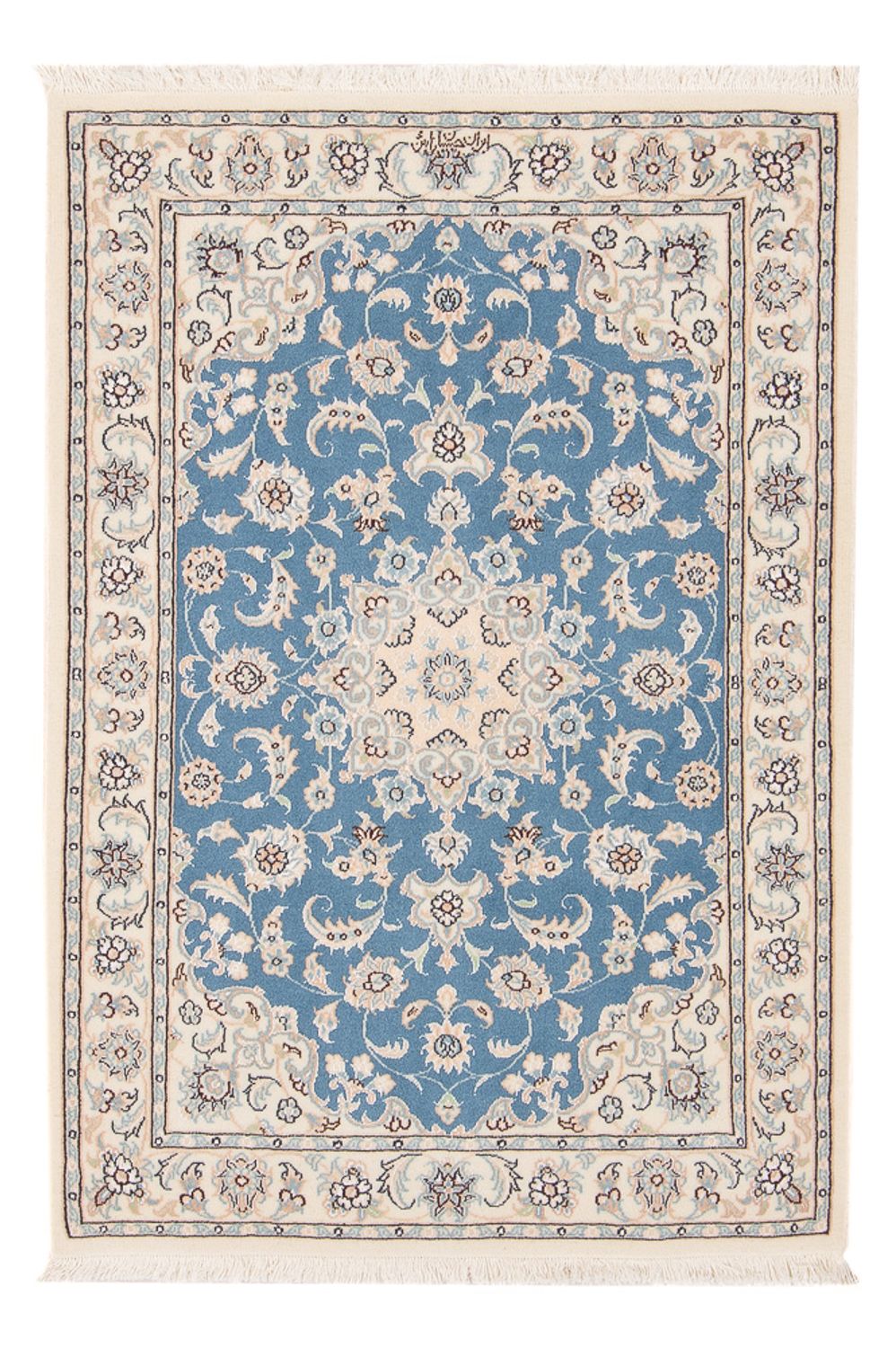 Perser Rug - Nain - Premium - 121 x 80 cm - light blue