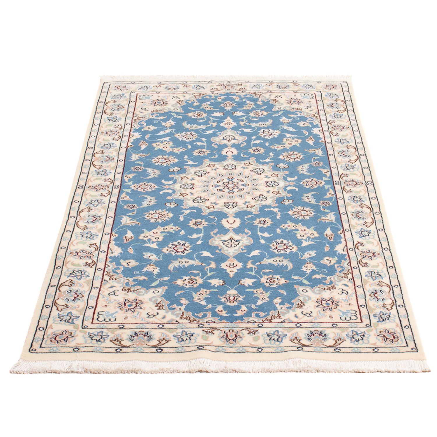 Perser Rug - Nain - Premium - 138 x 76 cm - light blue