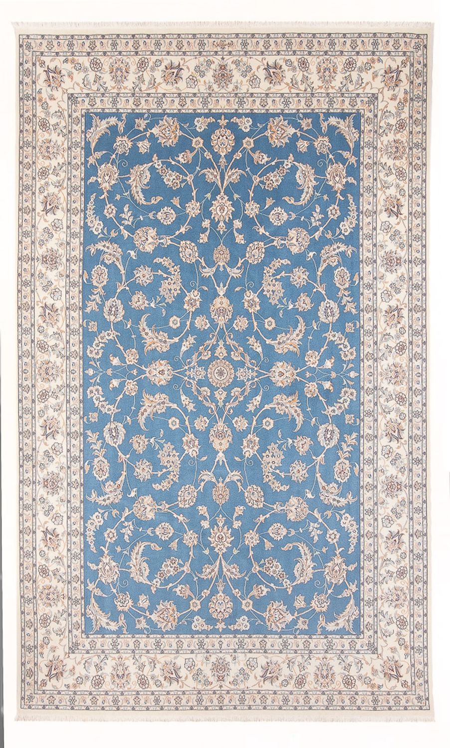 Perser Rug - Nain - Premium - 294 x 197 cm - light blue