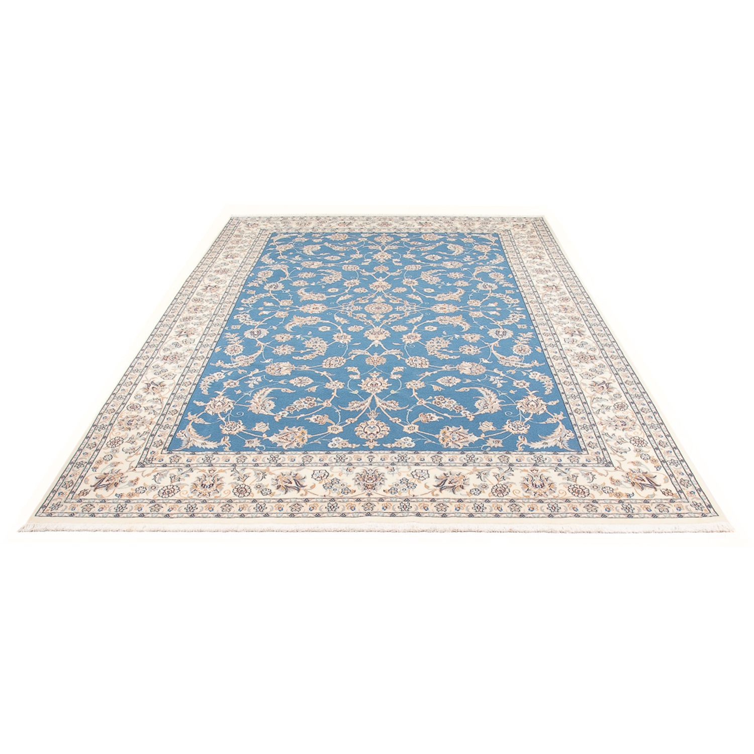 Perser Rug - Nain - Premium - 294 x 197 cm - light blue