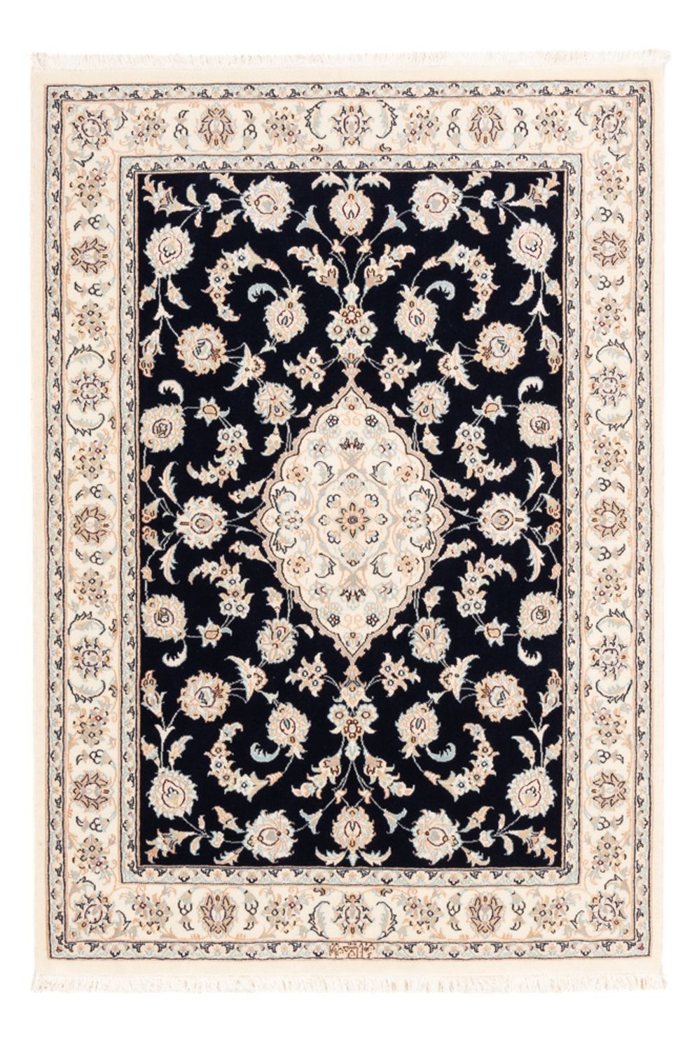 Perser Rug - Nain - Premium - 152 x 107 cm - dark blue