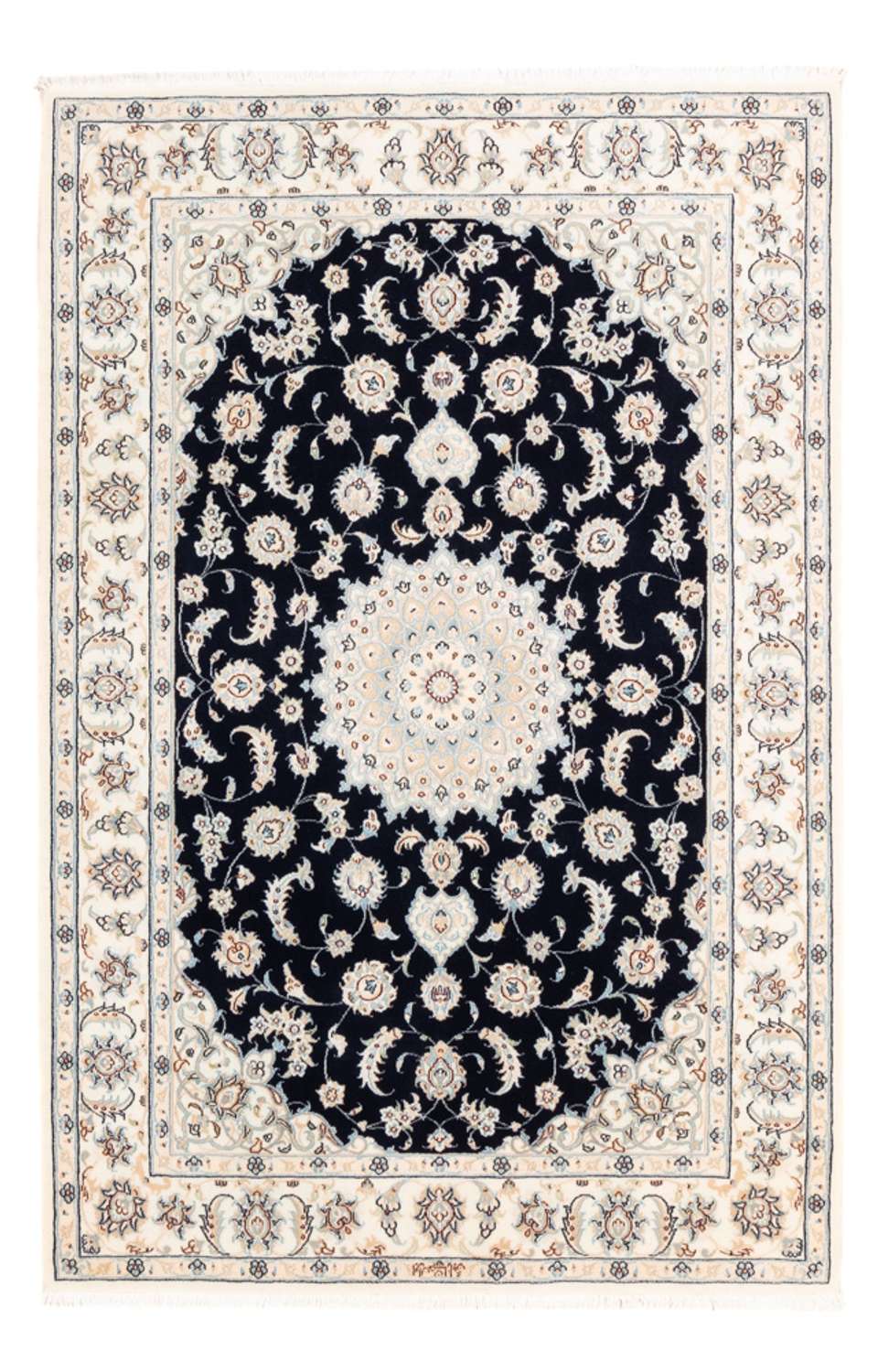 Perser Rug - Nain - Premium - 176 x 119 cm - dark blue