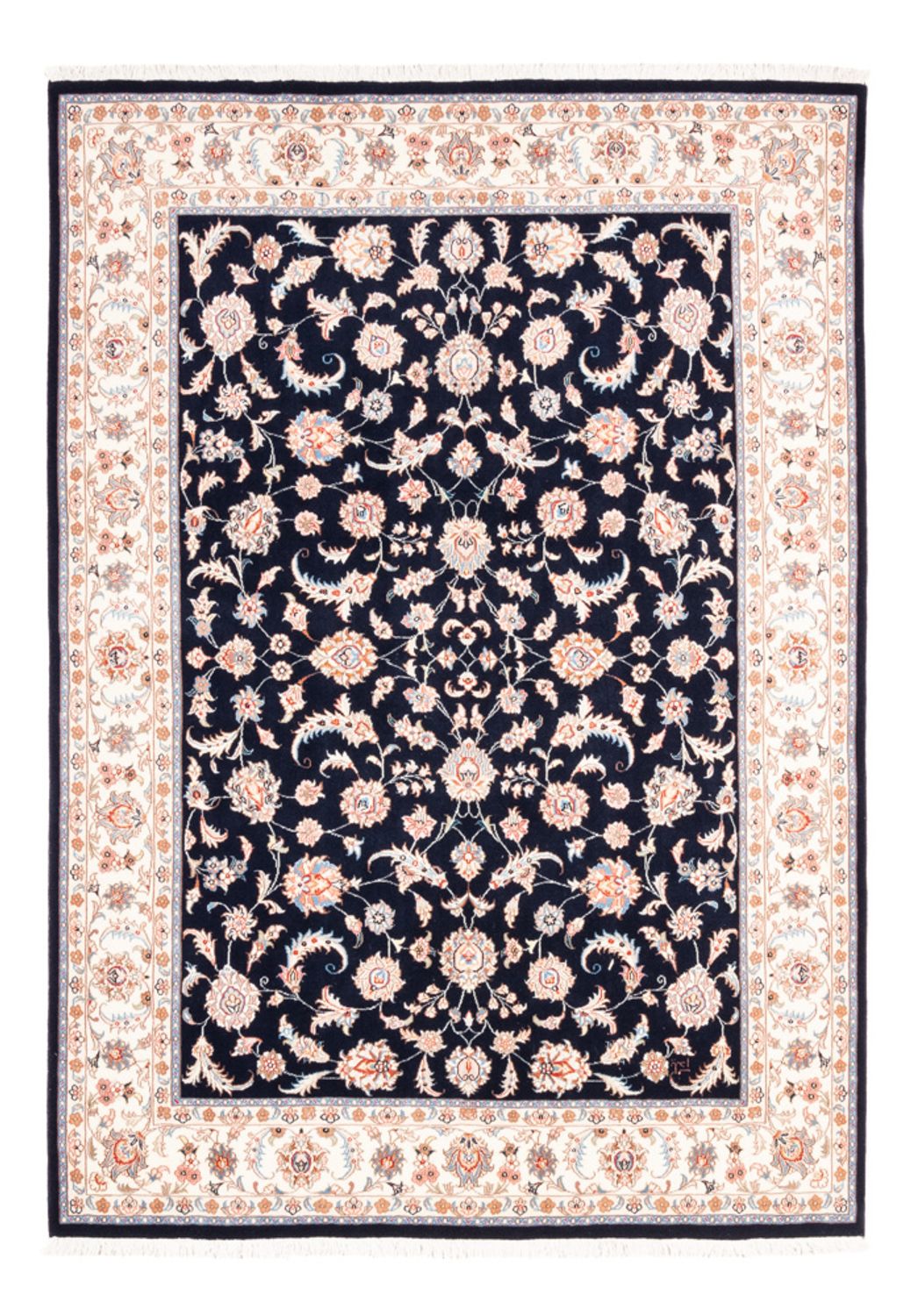 Perser Rug - Tabriz - 200 x 147 cm - dark blue