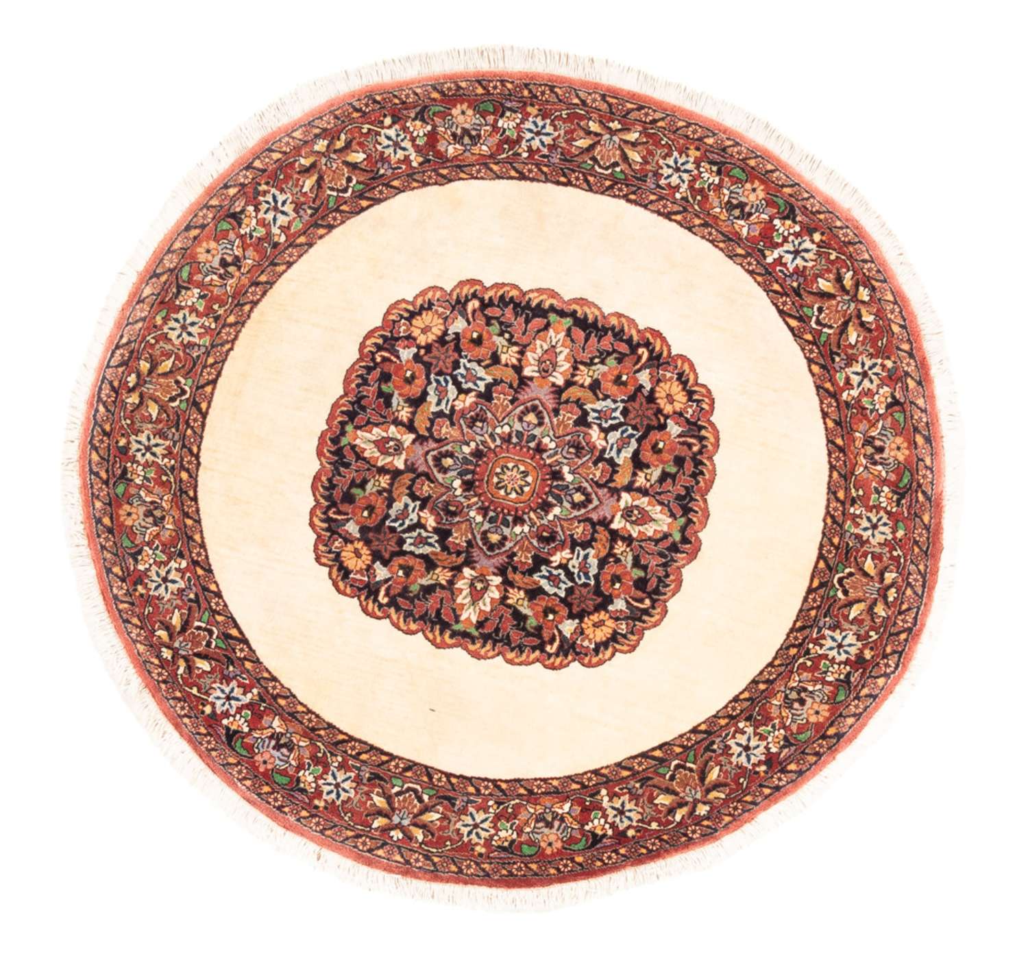 Perser Rug - Bidjar round  - 100 x 100 cm - cream