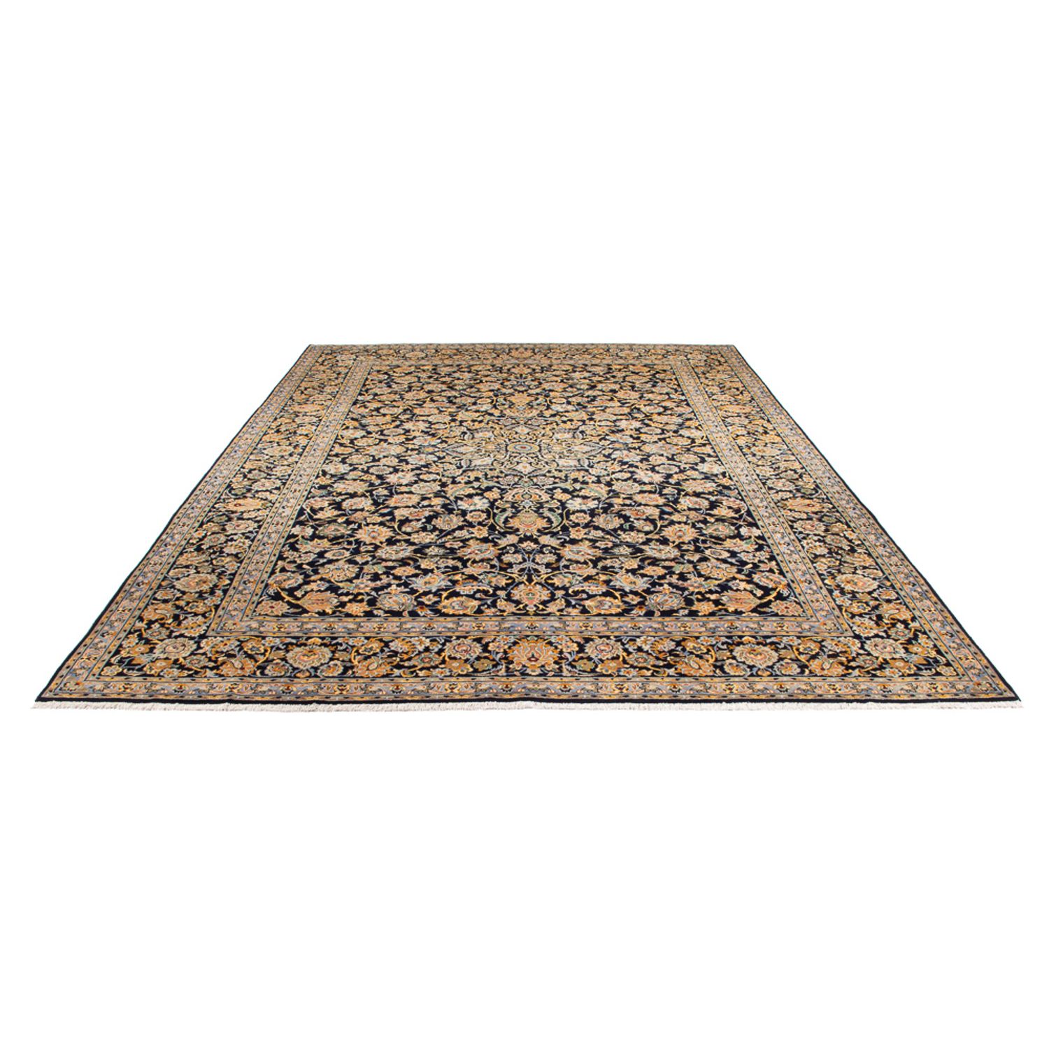 Perser Rug - Keshan - 408 x 292 cm - dark blue