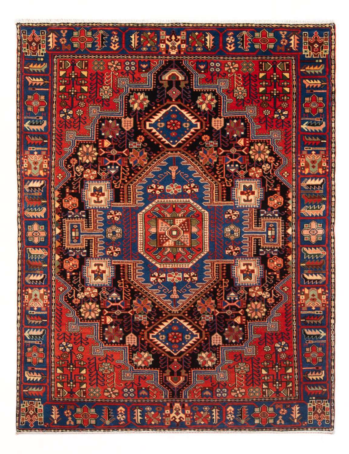 Perser Rug - Nomadic - 187 x 136 cm - bordeaux red