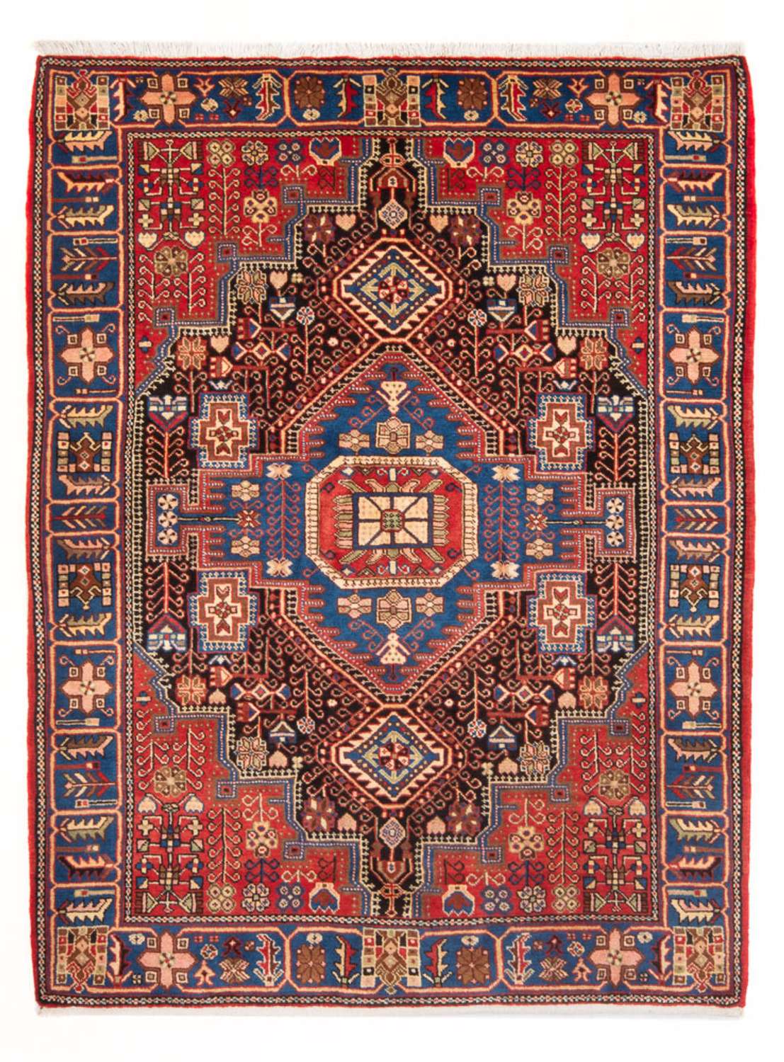 Perser Rug - Nomadic - 206 x 146 cm - bordeaux red