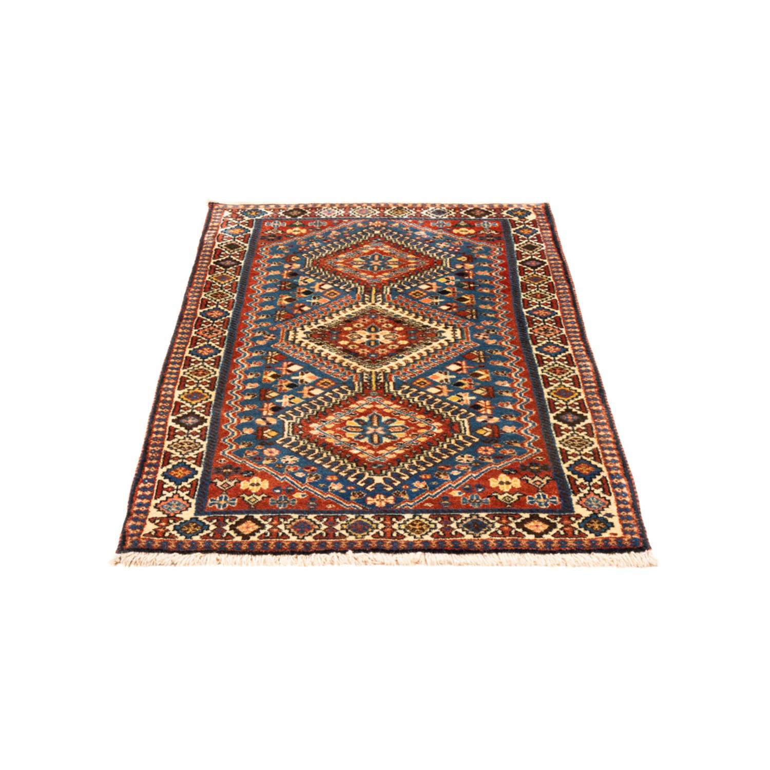 Perser Rug - Nomadic - 122 x 75 cm - blue