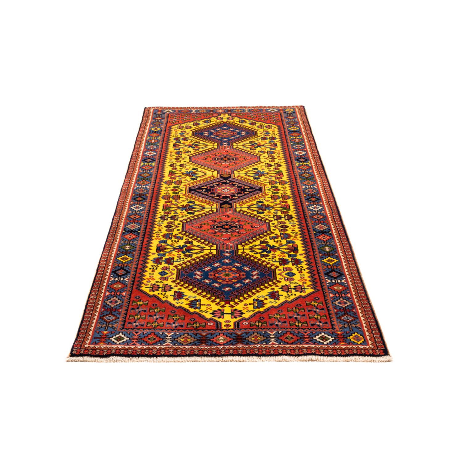 Runner Perser Rug - Nomadic - 202 x 78 cm - yellow