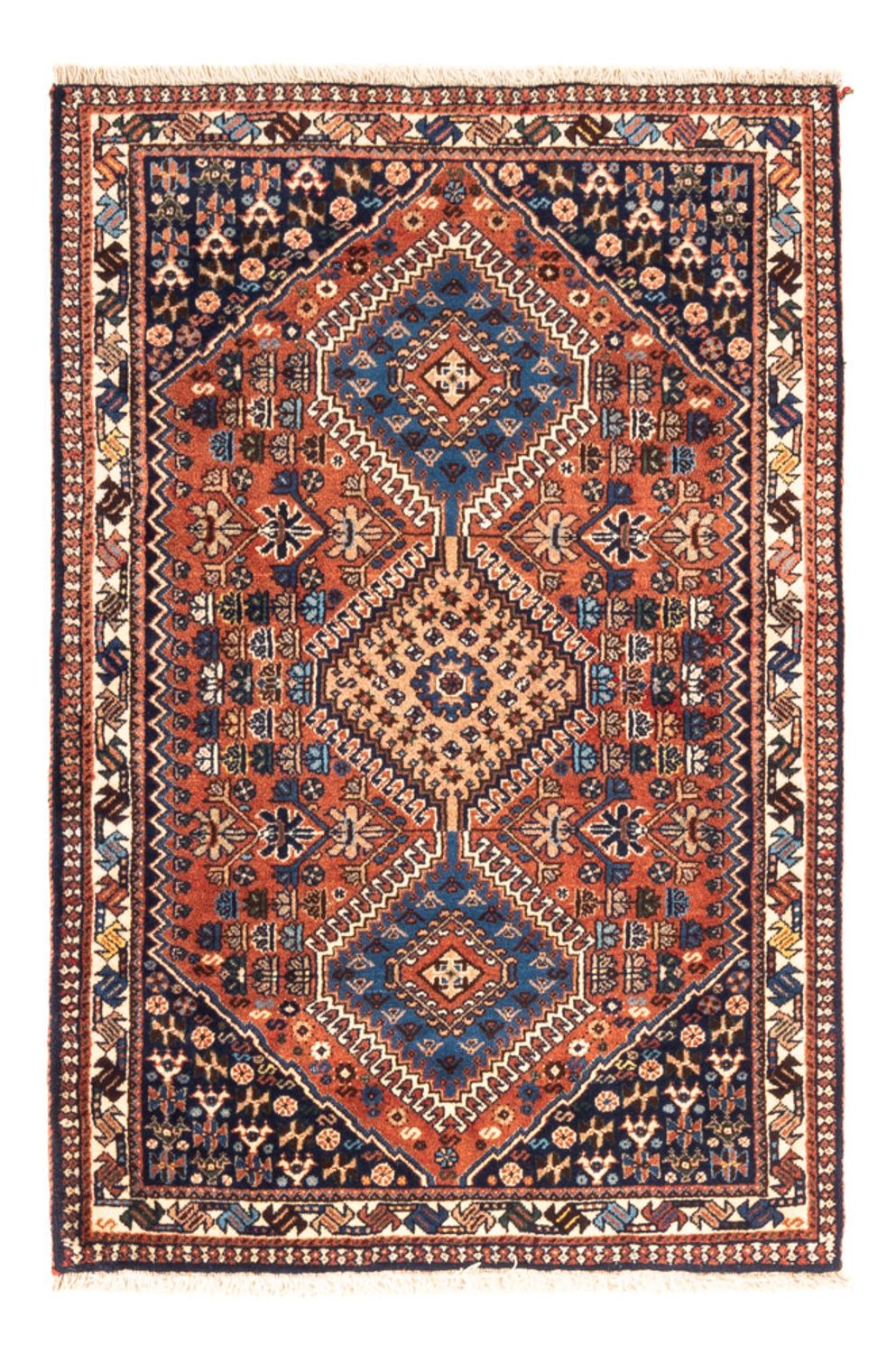 Perser Rug - Nomadic - 125 x 84 cm - red