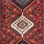 Runner Perser Rug - Nomadic - 193 x 85 cm - red