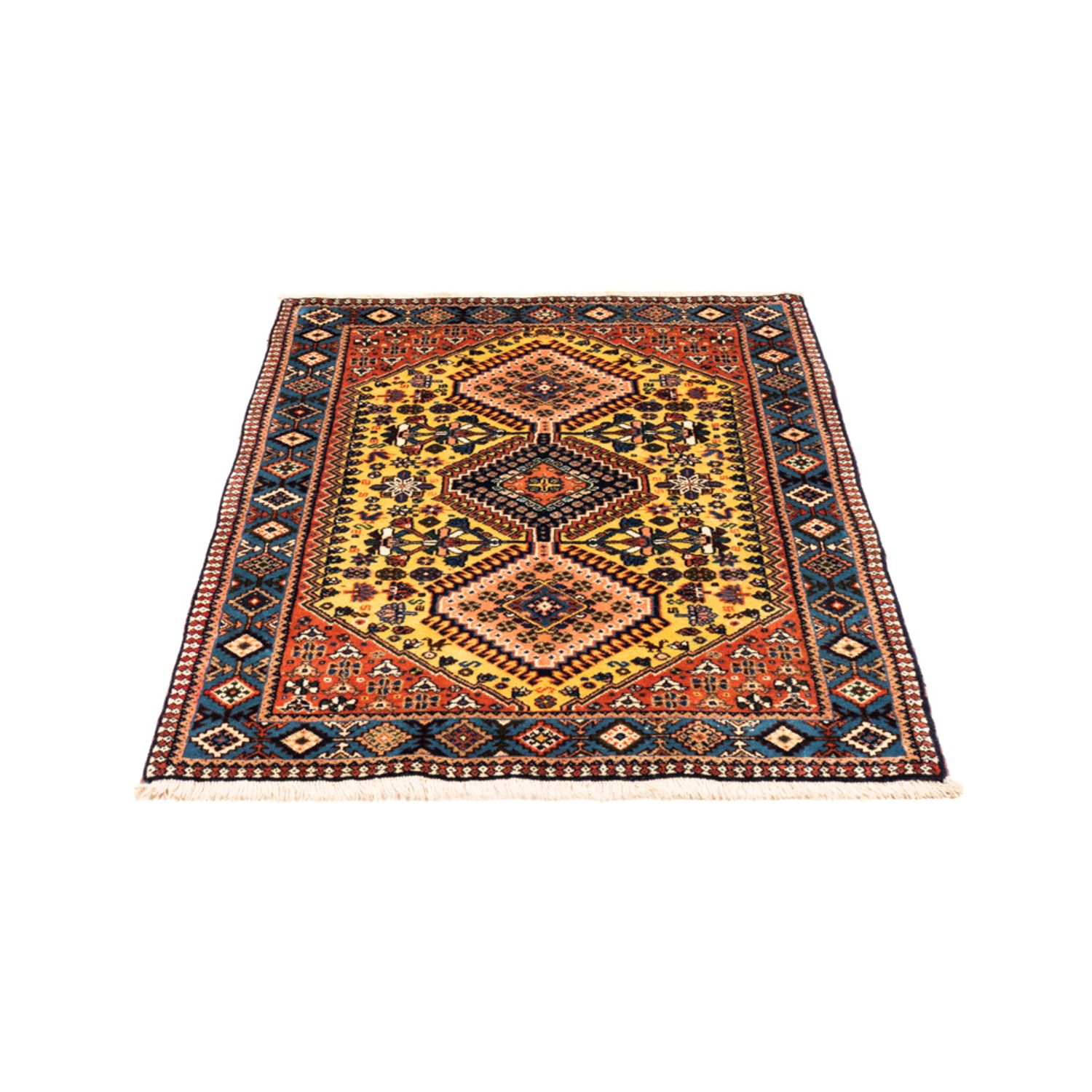 Perser Rug - Nomadic - 123 x 83 cm - yellow