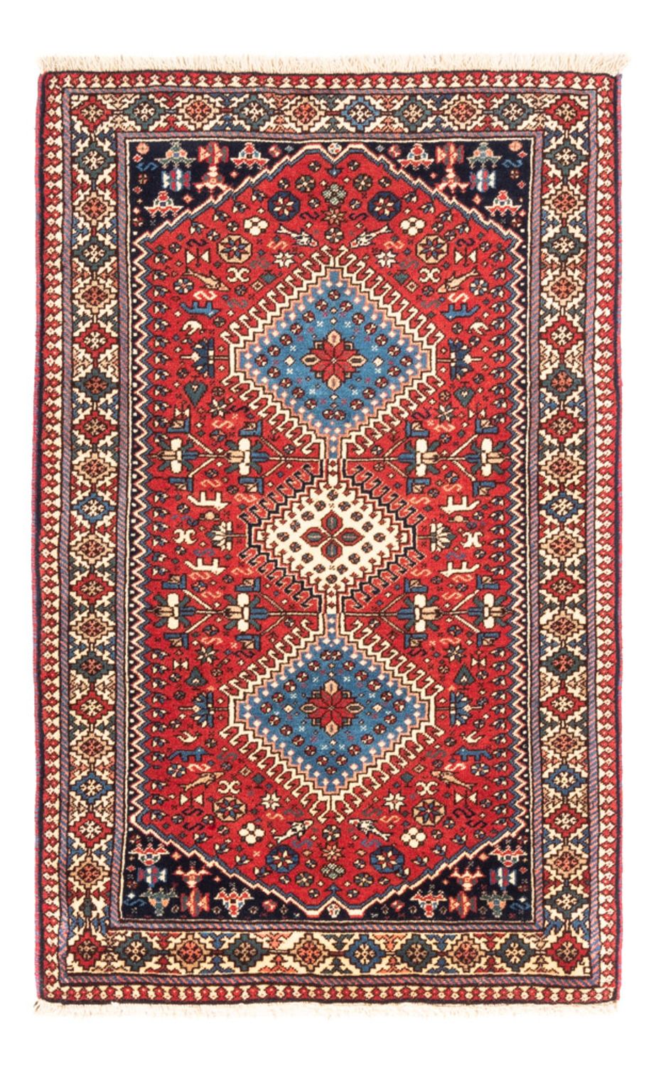 Perser Rug - Nomadic - 132 x 83 cm - red