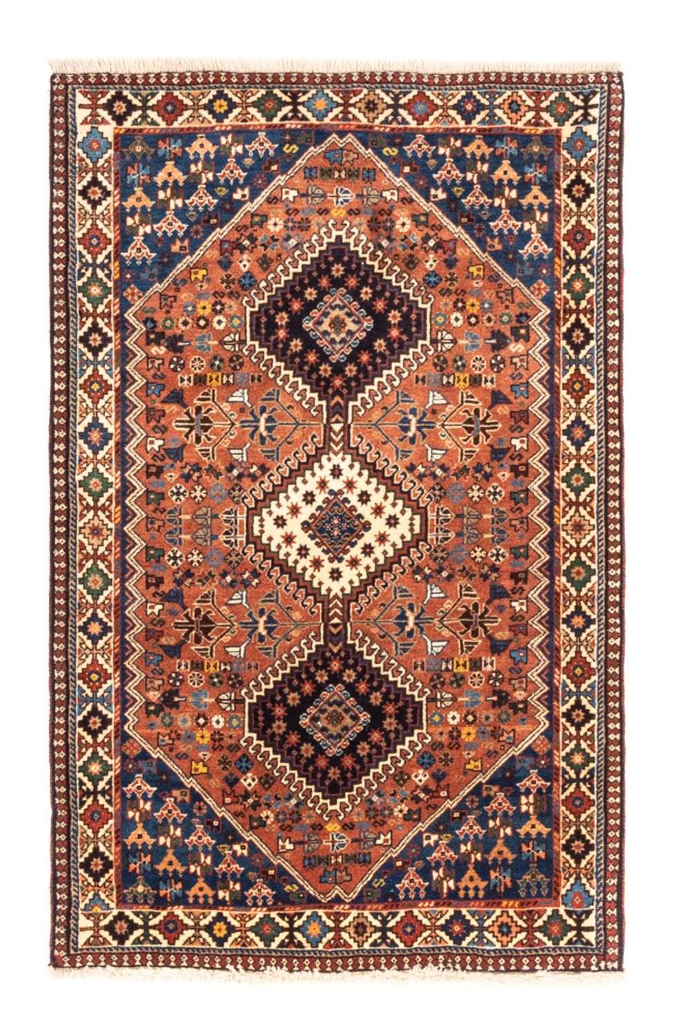 Perser Rug - Nomadic - 127 x 84 cm - red