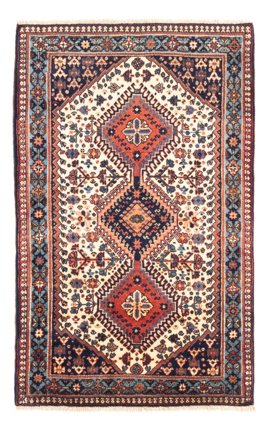 Perser Rug - Nomadic - 128 x 82 cm - cream