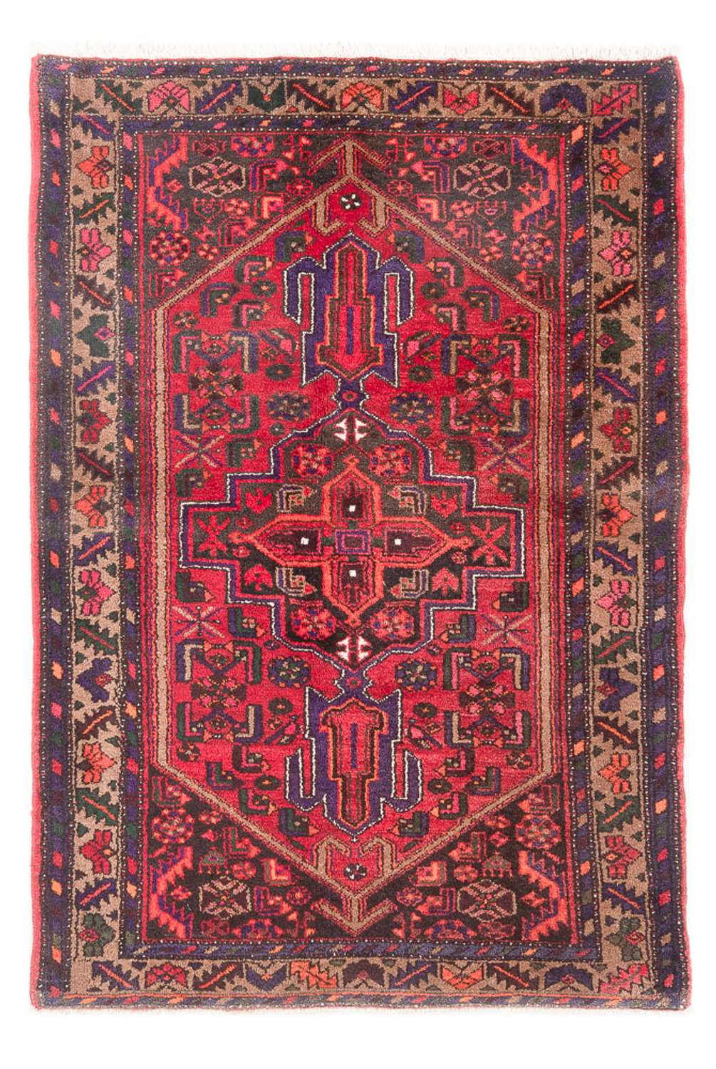 Perser Rug - Nomadic - 214 x 130 cm - red