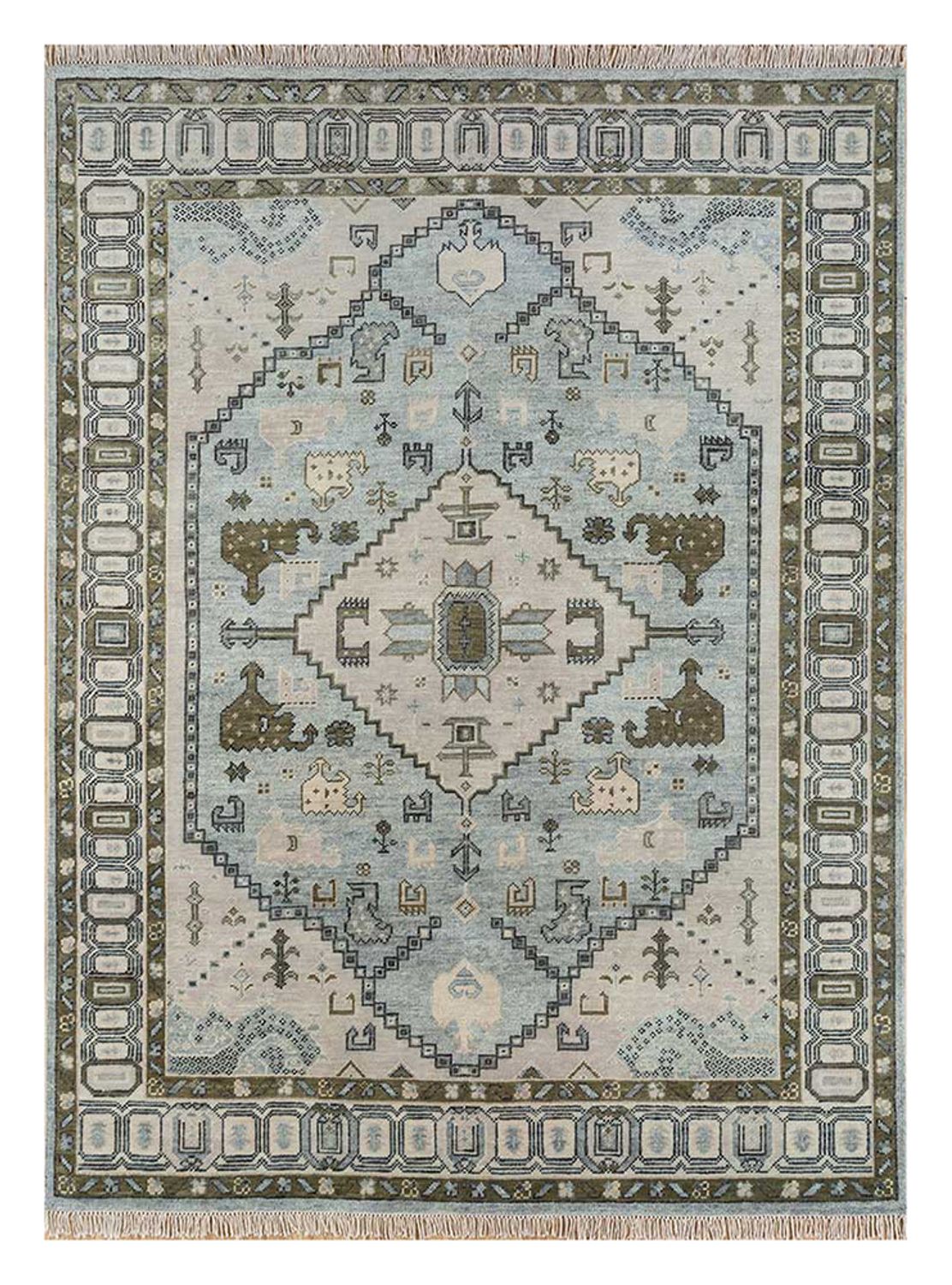 Wool Rug - 300 x 240 cm - silver